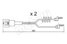 Vystrazny kontakt, opotrebeni oblozeni METELLI SU.180K