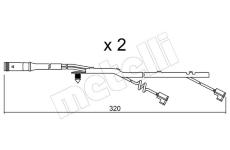 Vystrazny kontakt, opotrebeni oblozeni METELLI SU.185K