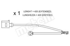 Vystrazny kontakt, opotrebeni oblozeni METELLI SU.217