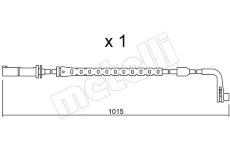 Vystrazny kontakt, opotrebeni oblozeni METELLI SU.221