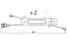 Vystrazny kontakt, opotrebeni oblozeni METELLI SU.245K