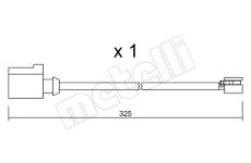 Vystrazny kontakt, opotrebeni oblozeni METELLI SU.271