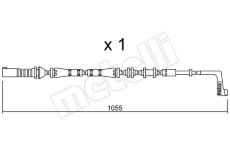 Vystrazny kontakt, opotrebeni oblozeni METELLI SU.283