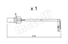 Vystrazny kontakt, opotrebeni oblozeni METELLI SU.291