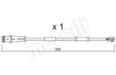 Vystrazny kontakt, opotrebeni oblozeni METELLI SU.320
