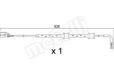 Vystrazny kontakt, opotrebeni oblozeni METELLI SU.382