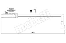 Vystrazny kontakt, opotrebeni oblozeni METELLI SU.419