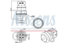 Snímač teploty chladiacej kvapaliny NISSENS 207000