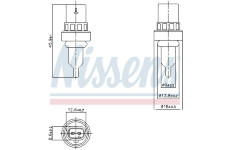 Snímač, teplota chladiva NISSENS 207011