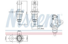Snímač teploty chladiacej kvapaliny NISSENS 207067