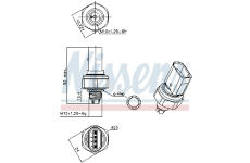 Tlakový vypínač, klimatizace NISSENS 301041