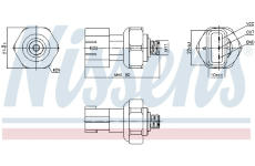 Tlakový vypínač, klimatizace NISSENS 301090