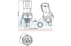 Tlakový vypínač, klimatizace NISSENS 301114
