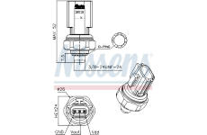Tlakový vypínač, klimatizace NISSENS 301130