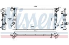 Chladič, chlazení motoru NISSENS 606158