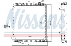 Chladič, chlazení motoru NISSENS 606285