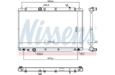 Chladič, chlazení motoru NISSENS 606298