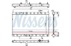 Chladič motora NISSENS 606312