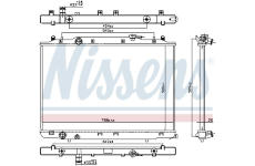 Chladič, chlazení motoru NISSENS 606314