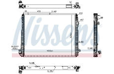 Chladič, chlazení motoru NISSENS 606322