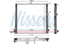 Chladič, chlazení motoru NISSENS 606324