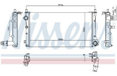 Chladič, chlazení motoru NISSENS 606345