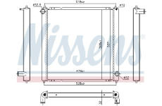 Chladič, chlazení motoru NISSENS 606382