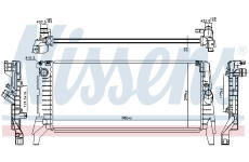 Chladič, chlazení motoru NISSENS 606391