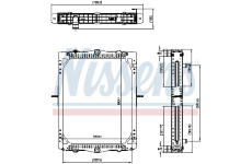 Chladič motora NISSENS 606425