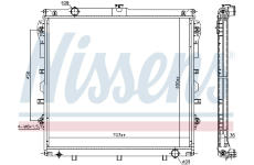 Chladič, chlazení motoru NISSENS 606523
