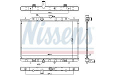 Chladič, chlazení motoru NISSENS 606791