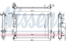 Chladič, chlazení motoru NISSENS 606804