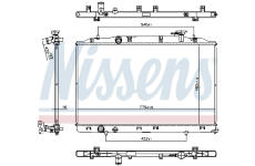 Chladič, chlazení motoru NISSENS 606823