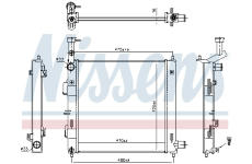Chladič, chlazení motoru NISSENS 606865
