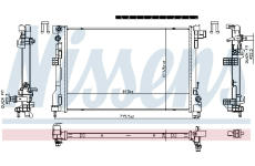 Chladič, chlazení motoru NISSENS 606869