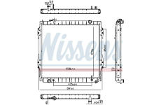 Chladič, chlazení motoru NISSENS 606946