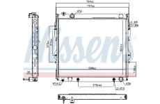 Chladič, chlazení motoru NISSENS 606948