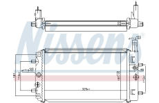 Chladič, chlazení motoru NISSENS 606987