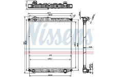 Chladič, chlazení motoru NISSENS 607021