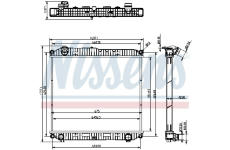 Chladič, chlazení motoru NISSENS 607022