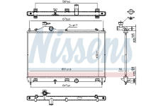 Chladič, chlazení motoru NISSENS 607027