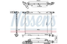 Chladič, chlazení motoru NISSENS 607029