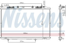 Chladič, chlazení motoru NISSENS 607032