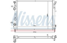Chladič, chlazení motoru NISSENS 607085