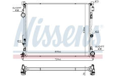 Chladič, chlazení motoru NISSENS 607124