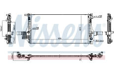 Chladič motora NISSENS 607221