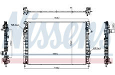 Chladič, chlazení motoru NISSENS 607254