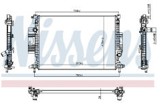 Chladič motora NISSENS 607388