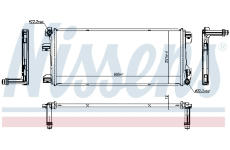Chladič, chlazení motoru NISSENS 607412