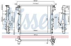 Chladič, chlazení motoru NISSENS 61037